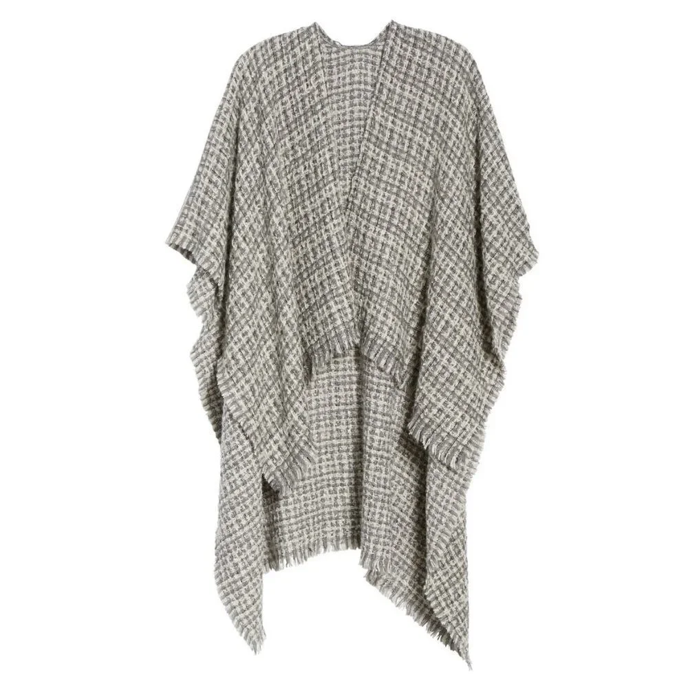 ECHO Metallic Tweed Ruana